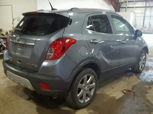 KL4CJHSB6EB620512 - 2014 BUICK ENCORE PRE BLUE photo 4