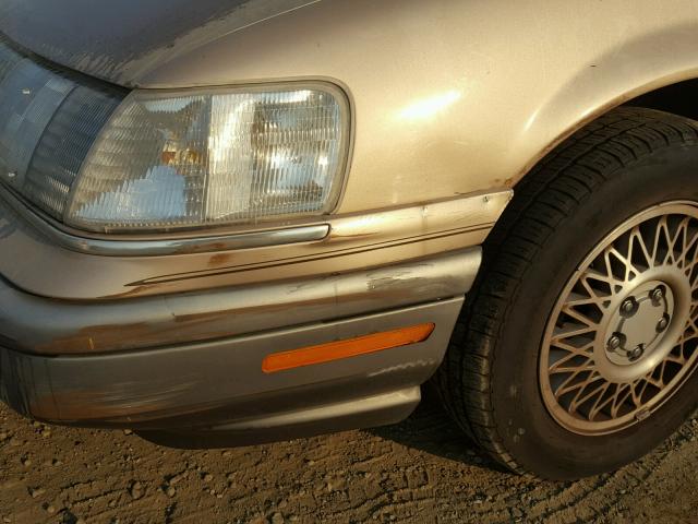 1MECM5346MG629688 - 1991 MERCURY SABLE LS BEIGE photo 9