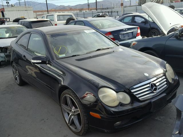 WDBRN47J52A278466 - 2002 MERCEDES-BENZ C 230K SPO BLACK photo 1