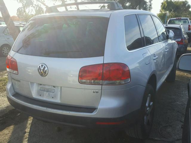 WVGBC67L54D015610 - 2004 VOLKSWAGEN TOUAREG 3. SILVER photo 4