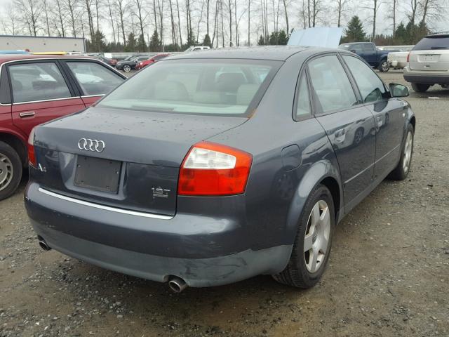 WAULC68E52A227640 - 2002 AUDI A4 1.8T QU GRAY photo 4