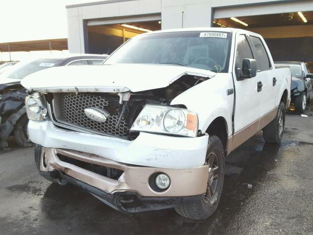 1FTPW14V66FA90950 - 2006 FORD F150 SUPER WHITE photo 2