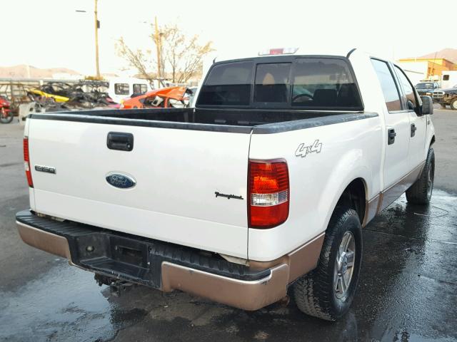 1FTPW14V66FA90950 - 2006 FORD F150 SUPER WHITE photo 4