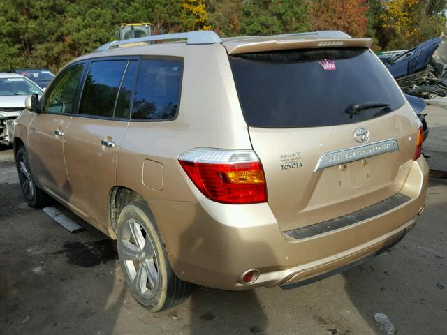 JTEES42A182000873 - 2008 TOYOTA HIGHLANDER GOLD photo 3