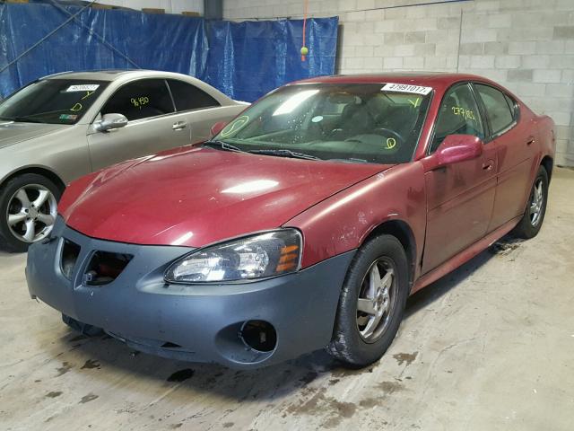 2G2WS522641145168 - 2004 PONTIAC GRAND PRIX MAROON photo 2