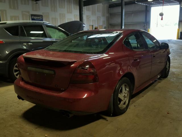 2G2WS522641145168 - 2004 PONTIAC GRAND PRIX MAROON photo 4