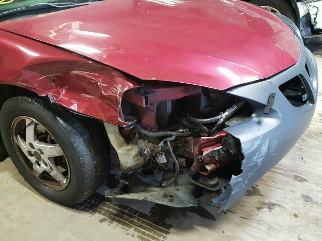 2G2WS522641145168 - 2004 PONTIAC GRAND PRIX MAROON photo 9