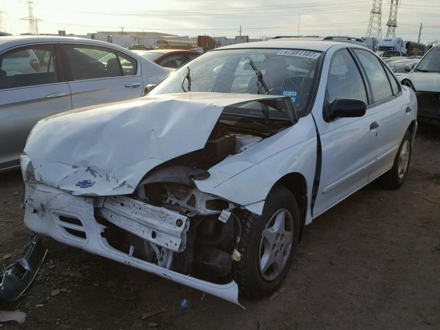 1G1JC524827104716 - 2002 CHEVROLET CAVALIER B WHITE photo 2