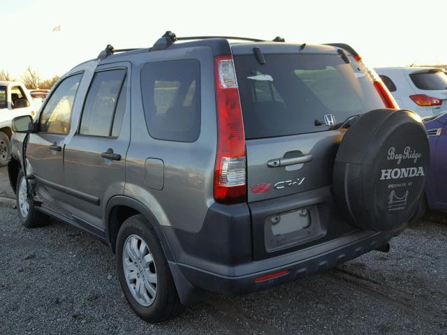 SHSRD78826U418237 - 2006 HONDA CR-V EX SILVER photo 3