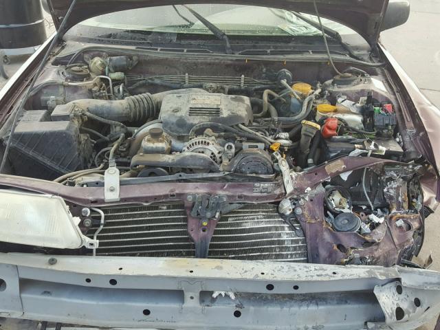 JF1BC6339PH606584 - 1993 SUBARU LEGACY L MAROON photo 7