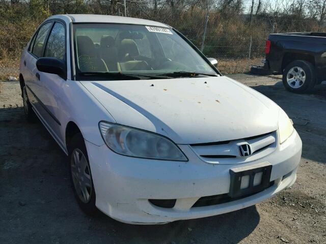 2HGES15125H533060 - 2005 HONDA CIVIC DX WHITE photo 1