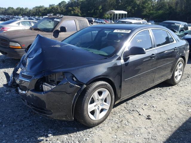 1G1ZB5E0XCF183649 - 2012 CHEVROLET MALIBU LS შავი ფოტო 2