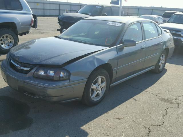 2G1WH55K259376957 - 2005 CHEVROLET IMPALA LS GREEN photo 2