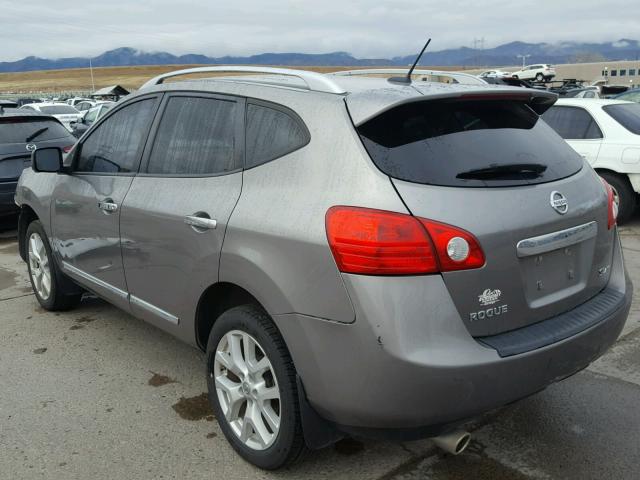 JN8AS5MV2CW365755 - 2012 NISSAN ROGUE S GRAY photo 3