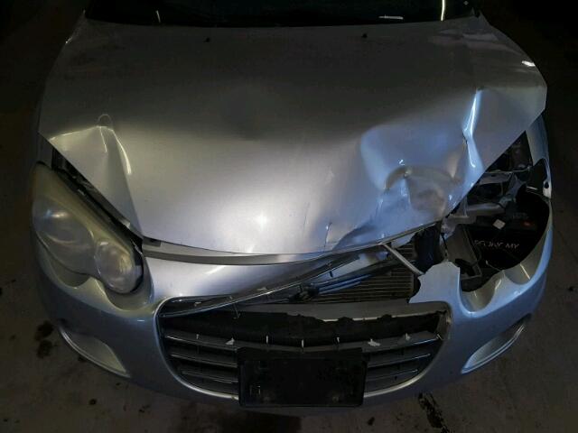 1C3EL55RX4N184779 - 2004 CHRYSLER SEBRING LX SILVER photo 7