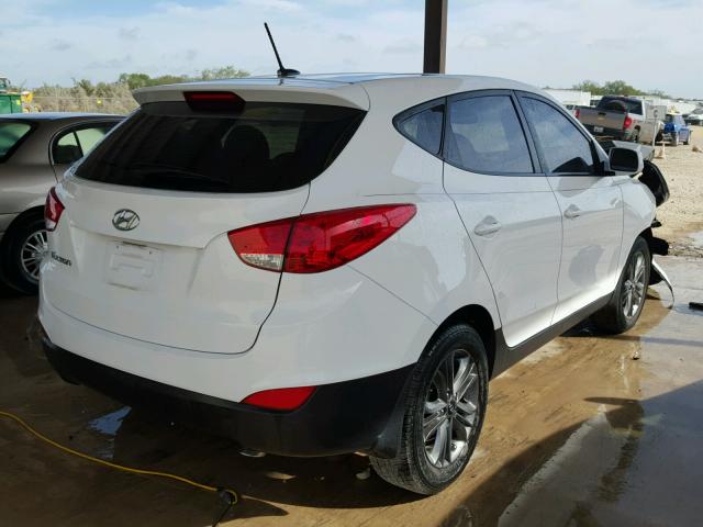 KM8JT3AF9EU848275 - 2014 HYUNDAI TUCSON GLS WHITE photo 4