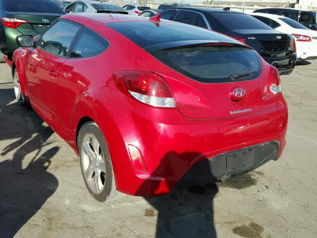 KMHTC6AD0FU235682 - 2015 HYUNDAI VELOSTER B RED photo 3