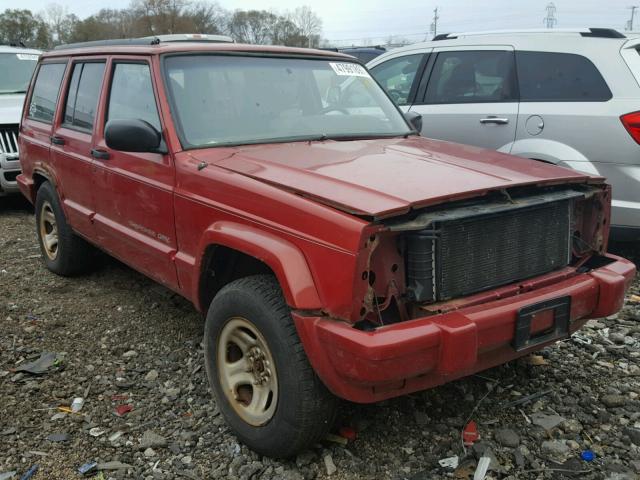 1J4FJ68S7WL154951 - 1998 JEEP CHEROKEE S RED photo 1