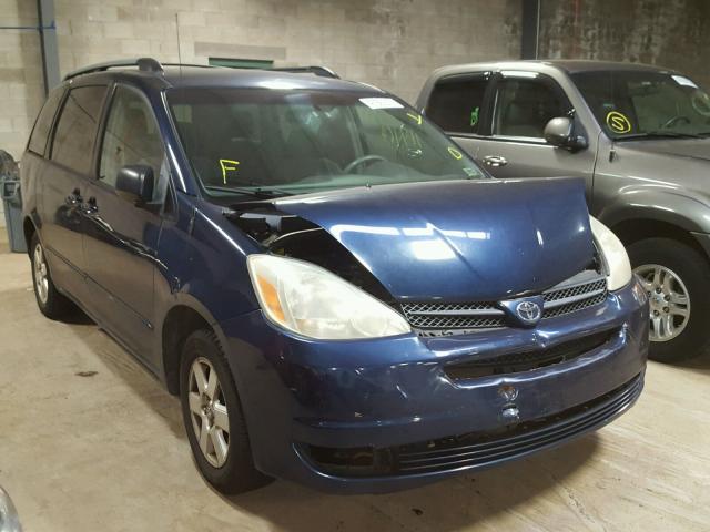 5TDZA23C05S306870 - 2005 TOYOTA SIENNA CE BLUE photo 1