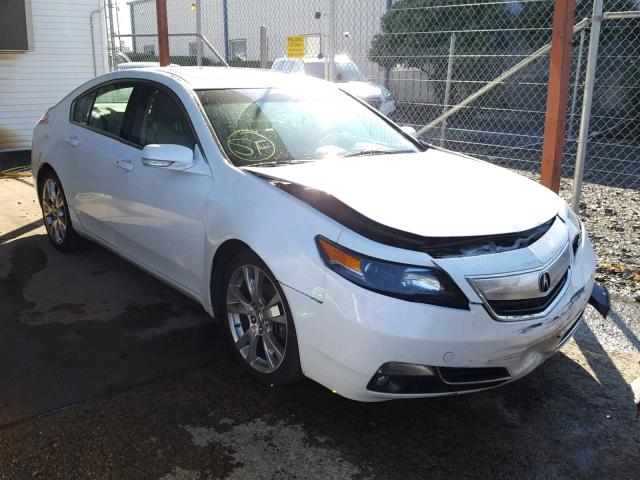 19UUA9F70EA001126 - 2014 ACURA TL ADVANCE WHITE photo 1