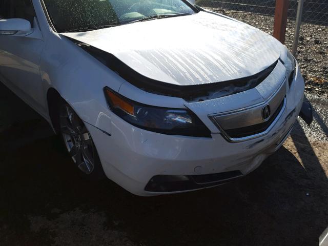 19UUA9F70EA001126 - 2014 ACURA TL ADVANCE WHITE photo 9