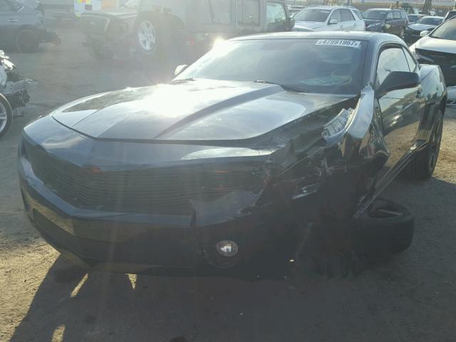 2G1FC1EV9A9214190 - 2010 CHEVROLET CAMARO LT BLACK photo 2