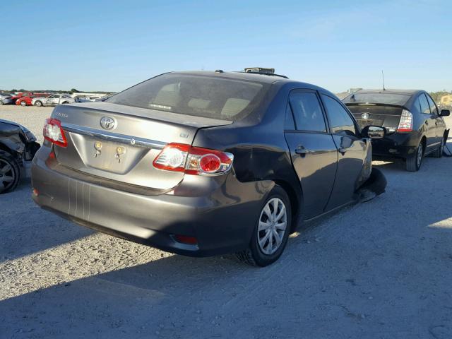 2T1BU4EE5BC602961 - 2011 TOYOTA COROLLA BA GRAY photo 4