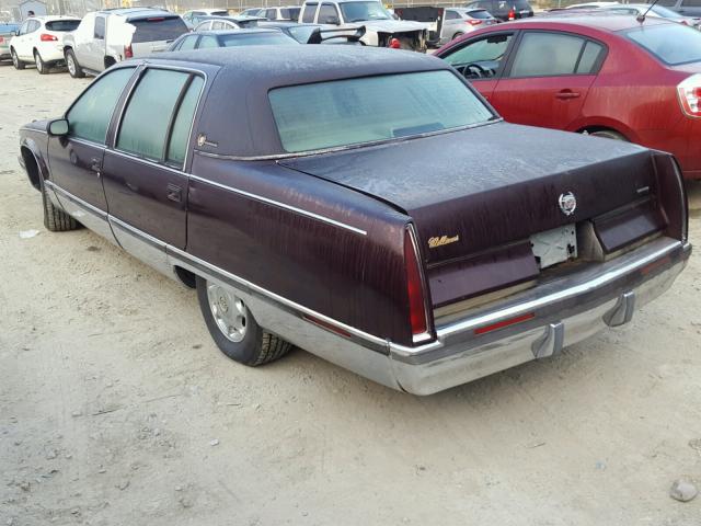 1G6DW52P0RR723303 - 1994 CADILLAC FLEETWOOD BURGUNDY photo 3