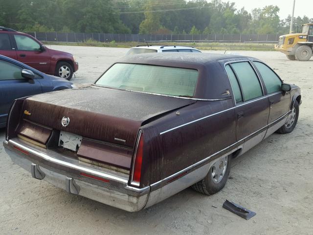 1G6DW52P0RR723303 - 1994 CADILLAC FLEETWOOD BURGUNDY photo 4