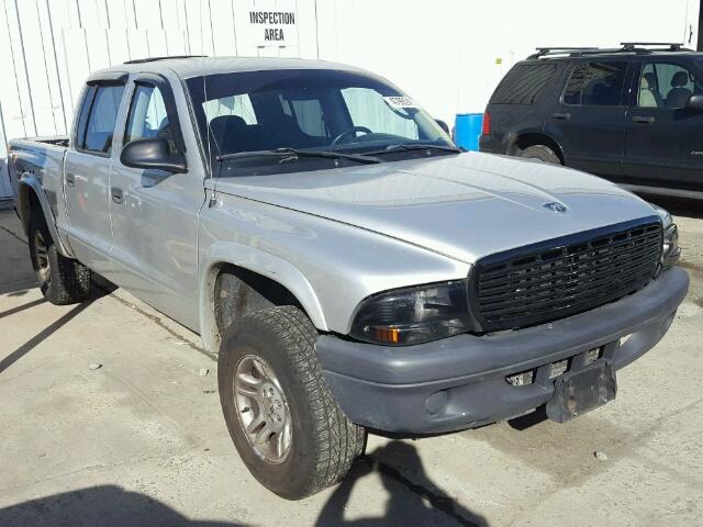 1D7HG38K54S535878 - 2004 DODGE DAKOTA QUA SILVER photo 1