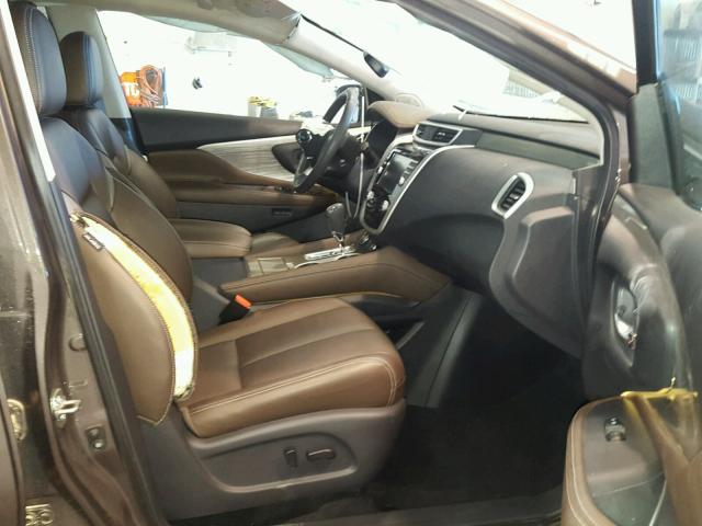 5N1AZ2MH2GN136127 - 2016 NISSAN MURANO S BROWN photo 5