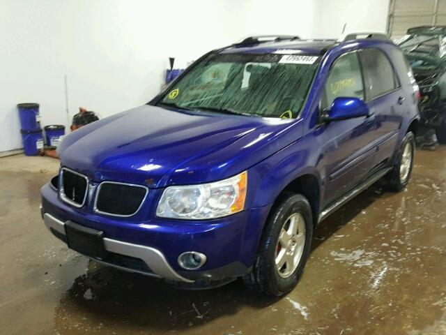 2CKDL73F676055340 - 2007 PONTIAC TORRENT BLUE photo 2