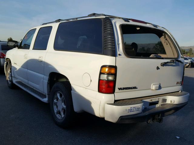 1GKFK66U75J237916 - 2005 GMC YUKON XL D WHITE photo 3