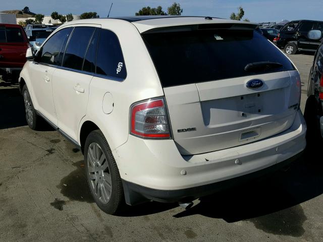 2FMDK49C38BB09705 - 2008 FORD EDGE LIMIT WHITE photo 3