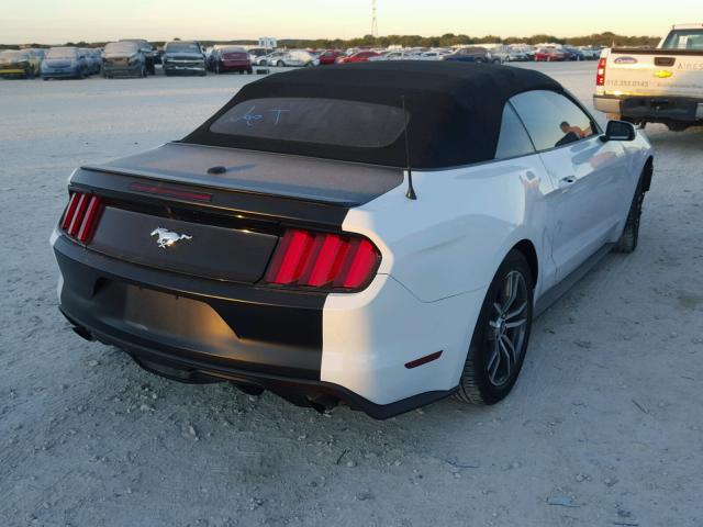 1FATP8UH0F5363861 - 2015 FORD MUSTANG WHITE photo 4