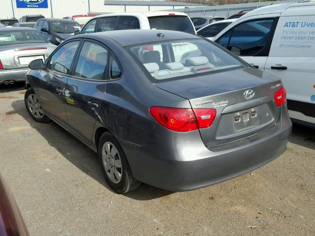 KMHDU46D98U496665 - 2008 HYUNDAI ELANTRA GL GRAY photo 3