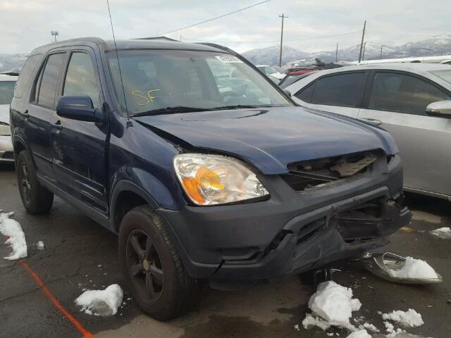 JHLRD68493C002373 - 2003 HONDA CR-V LX BLUE photo 1