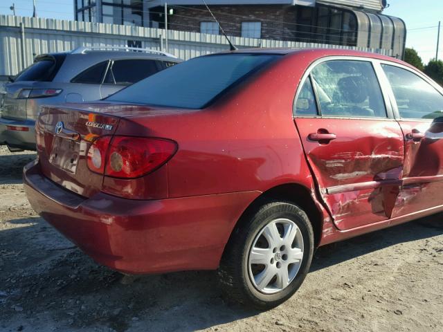 2T1BR32E36C587978 - 2006 TOYOTA COROLLA CE RED photo 9