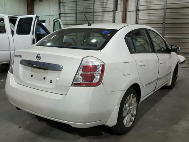 3N1AB6AP2AL621017 - 2010 NISSAN SENTRA 2.0 WHITE photo 4