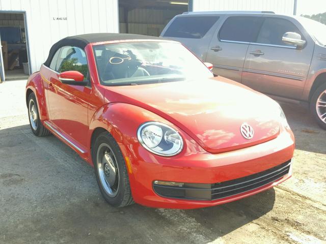 3VW5X7AT6DM802412 - 2013 VOLKSWAGEN BEETLE RED photo 1