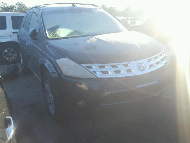 JN8AZ08W85W416387 - 2005 NISSAN MURANO SL BLACK photo 1