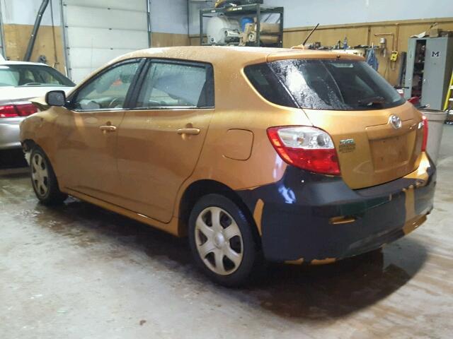 2T1KU40E49C134528 - 2009 TOYOTA COROLLA MA ORANGE photo 3