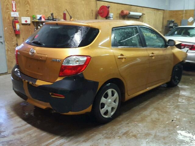 2T1KU40E49C134528 - 2009 TOYOTA COROLLA MA ORANGE photo 4