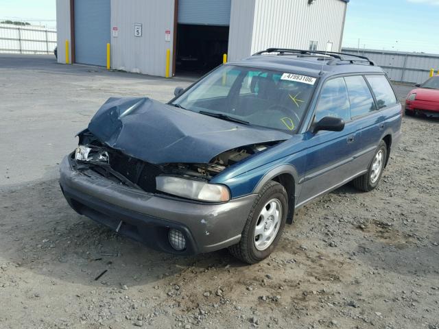 4S3BG6859T7388039 - 1996 SUBARU LEGACY OUT GREEN photo 2