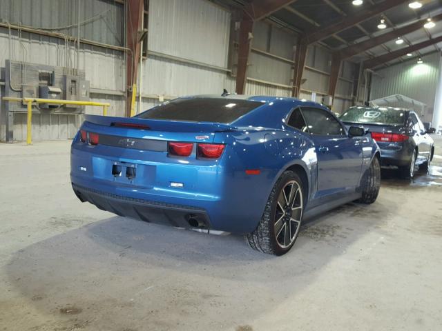 2G1FC1E35D9202685 - 2013 CHEVROLET CAMARO LT BLUE photo 4