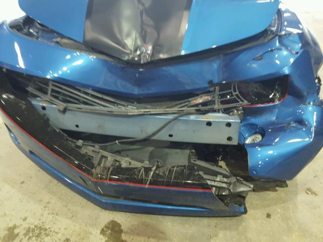 2G1FC1E35D9202685 - 2013 CHEVROLET CAMARO LT BLUE photo 9