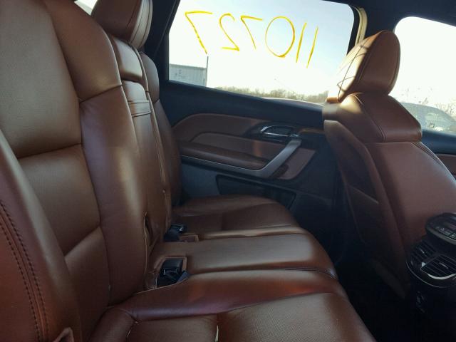 2HNYD2H50BH504236 - 2011 ACURA MDX ADVANC WHITE photo 6