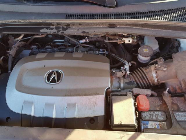 2HNYD2H50BH504236 - 2011 ACURA MDX ADVANC WHITE photo 7