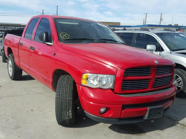 1D7HA18D54S763077 - 2004 DODGE RAM 1500 S RED photo 1