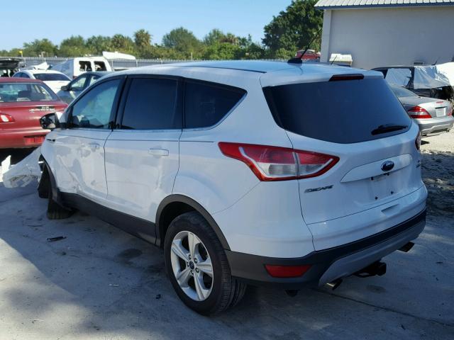 1FMCU0GX0EUB23443 - 2014 FORD ESCAPE SE WHITE photo 3